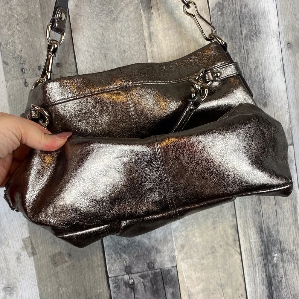 Coach Vintage Brooke Metallic Hobo Bag in Gold.